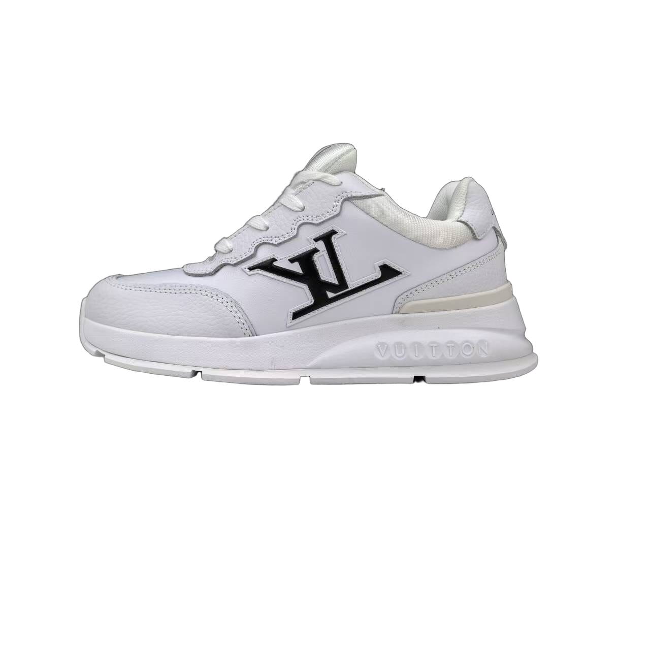 Luxury Lou Paris Classic Trainers White Black Shoes Sneakers