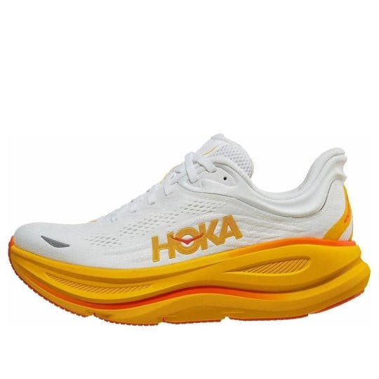 Hoka One One Bondi 9 White Orange 1162012-FNF