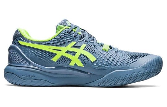 Asics Gel Resolution 9 Steel Blue Hazard Green 1041A330-400