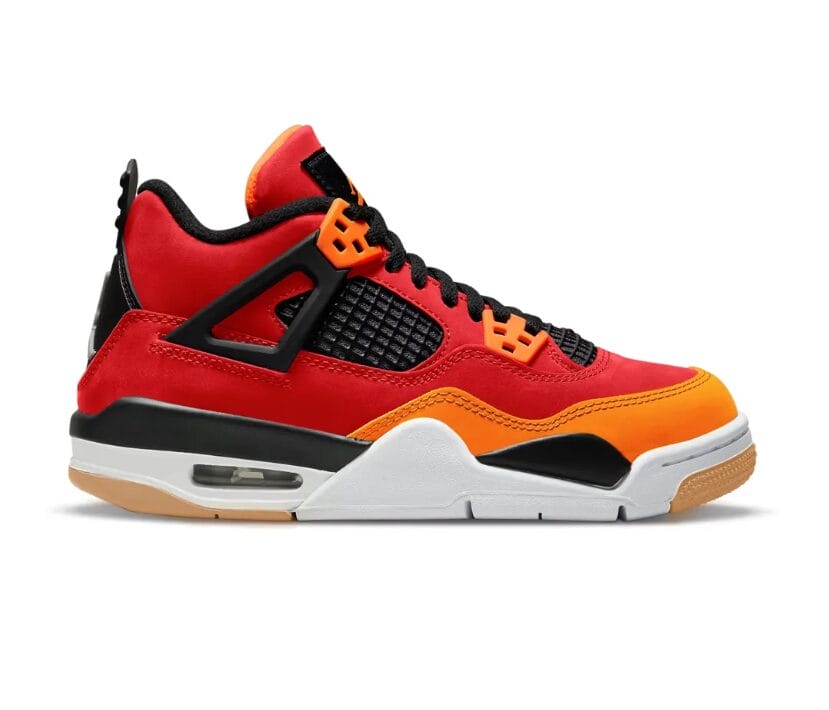 Air Jordan 4 Fire Red Starfish Shoes Sneakers