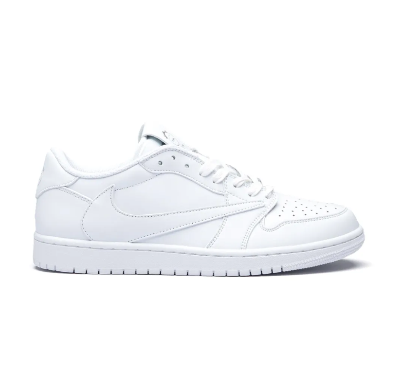 Travis Scott x AJ 1 Low White Party Shoes Sneakers