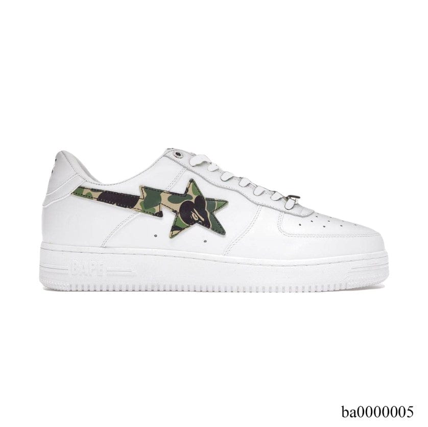 Bape Sta ABC Camo White Green Shoes Sneakers