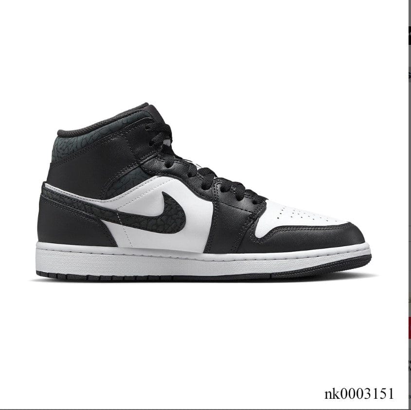 Air Jordan 1 Mid SE Panda Elephant Shoes Sneakers