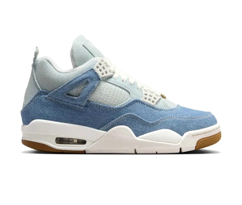 Air Jordan 4 Denim Worn Blue Shoes Sneakers