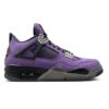 Travis Scott x AJ 4 F&F Dynasty Purple Shoes Sneakers