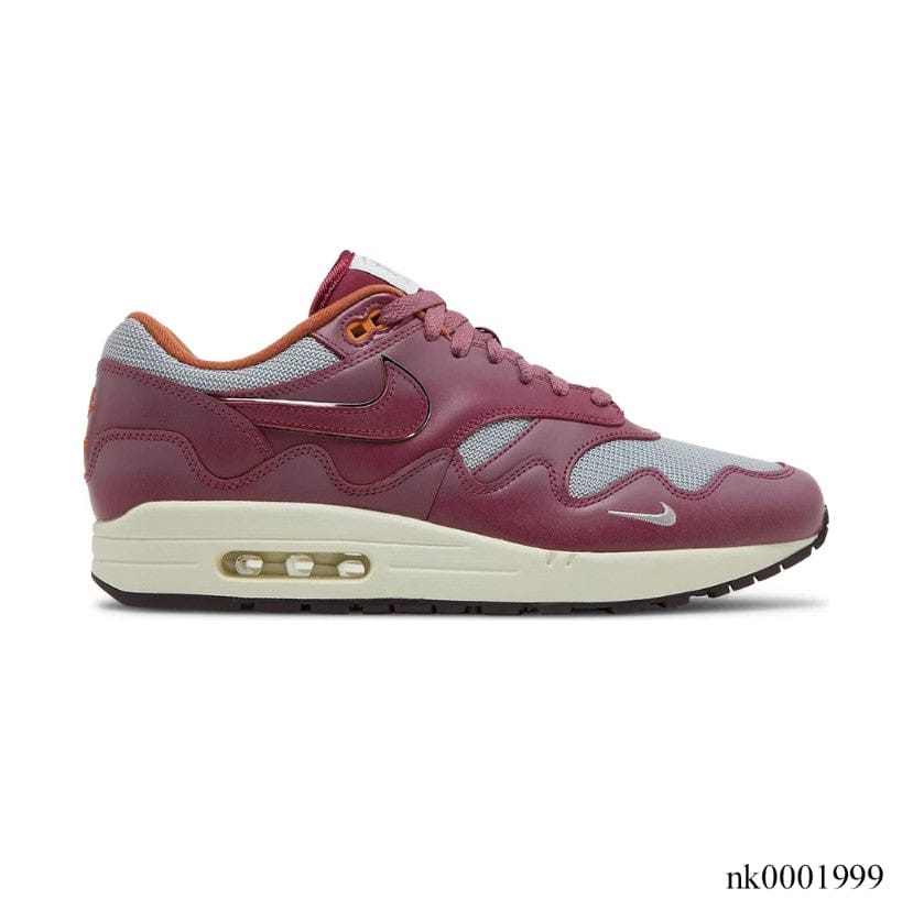 Patta x Air Max 1 Rush Maroon Shoes Sneakers