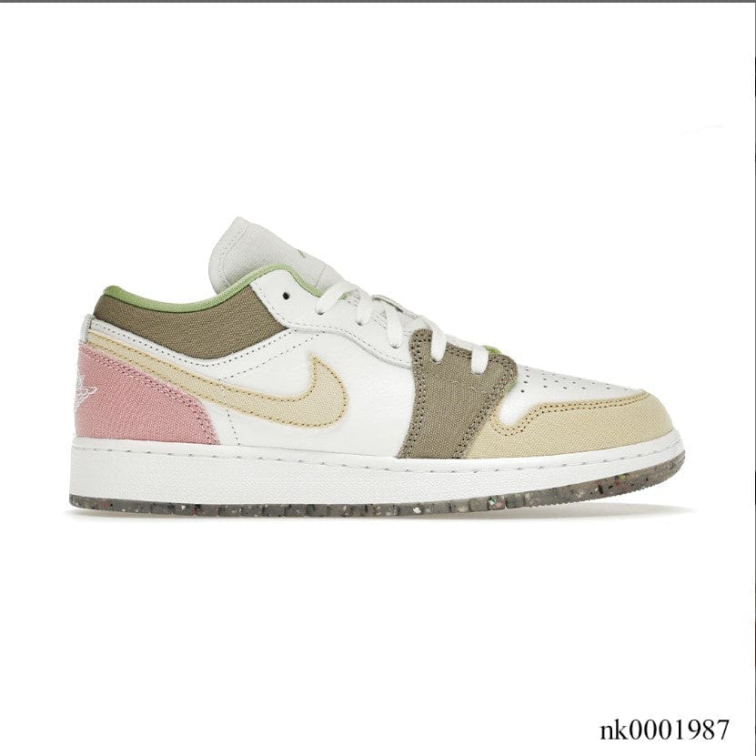 Air Jordan 1 Low Pastel Grind Vivid Green Shoes Sneakers