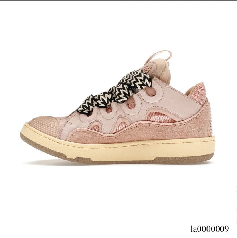 Lanvin Leather Curb Pink Gum Shoes Sneakers – la0000009