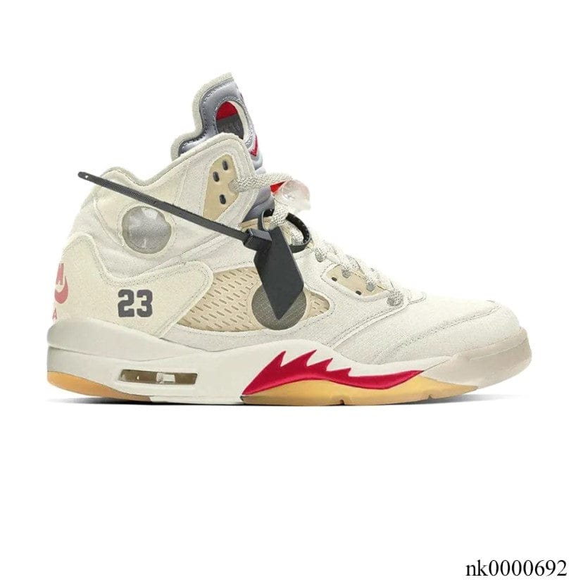 Air Jordan 5 Retro OW Sail Shoes Sneakers