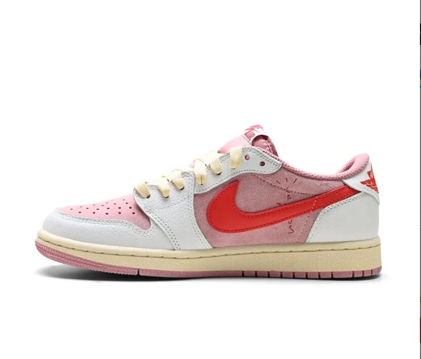 Travis Scott x AJ 1 Low OG Shy Pink Shoes Sneakers