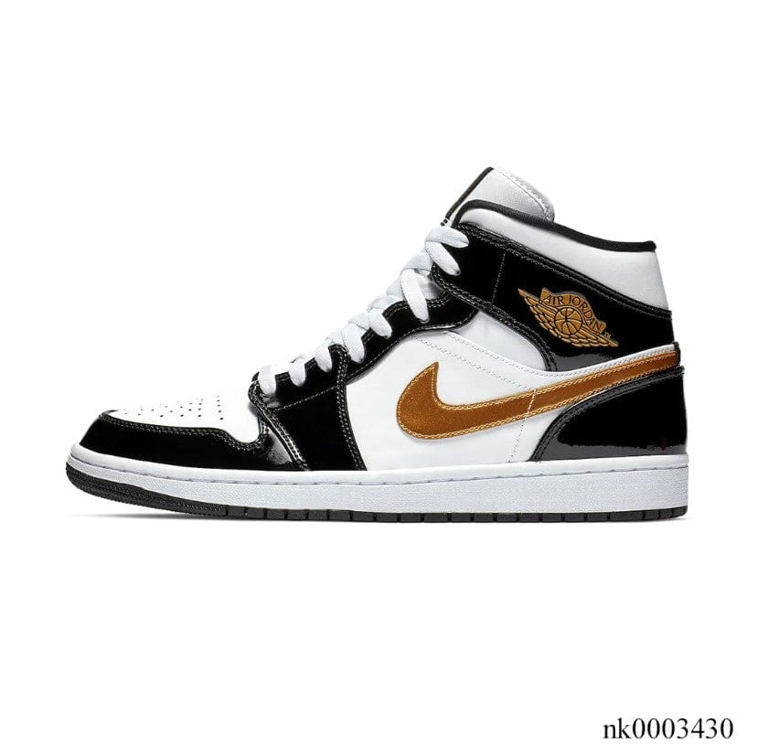 Air Jordan 1 Mid SE Black Gold Shoes Sneakers
