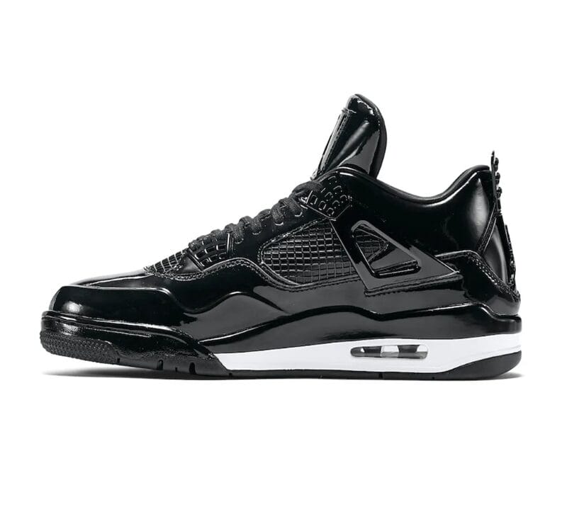 Air Jordan 4 Retro 11Lab4 Black Patent Leather Shoes Sneakers