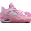 OW X AJ 4 Pink Shoes Sneakers