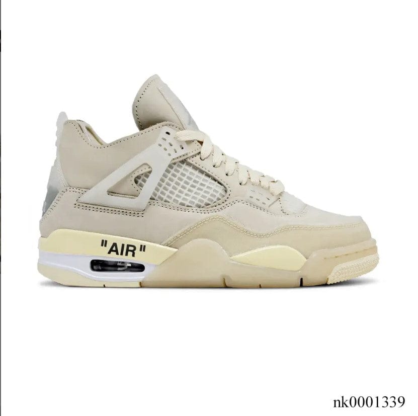 OFF-WHITE x Air Jordan 4 Sail Shoes Sneakers