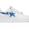 Bape Sta  A Bathing Ape Camo White Blue Shoes Sneakers