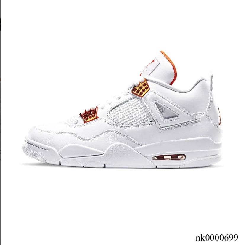 Air Jordan  4 Retro Metallic Orange Shoes Sneakers