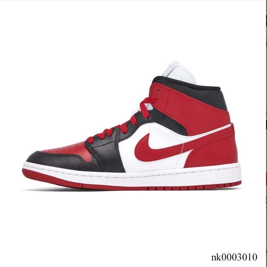 Air Jordan 1 Mid Alternate Bred Toe Shoes Sneakers