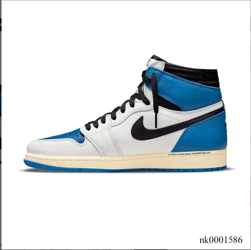 Travis Scott x Fragment x AJ 1 High “Military Blue” Shoes Sneakers