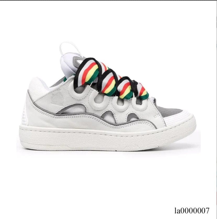 Lanvin Curb Sneaker White Blue Shoes Sneakers