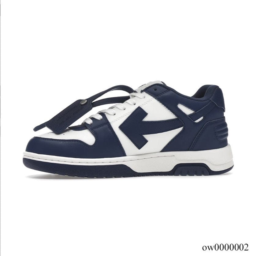 OFF-WHITE Out Of Office OOO Low Tops Dark Blue White Shoes Sneakers