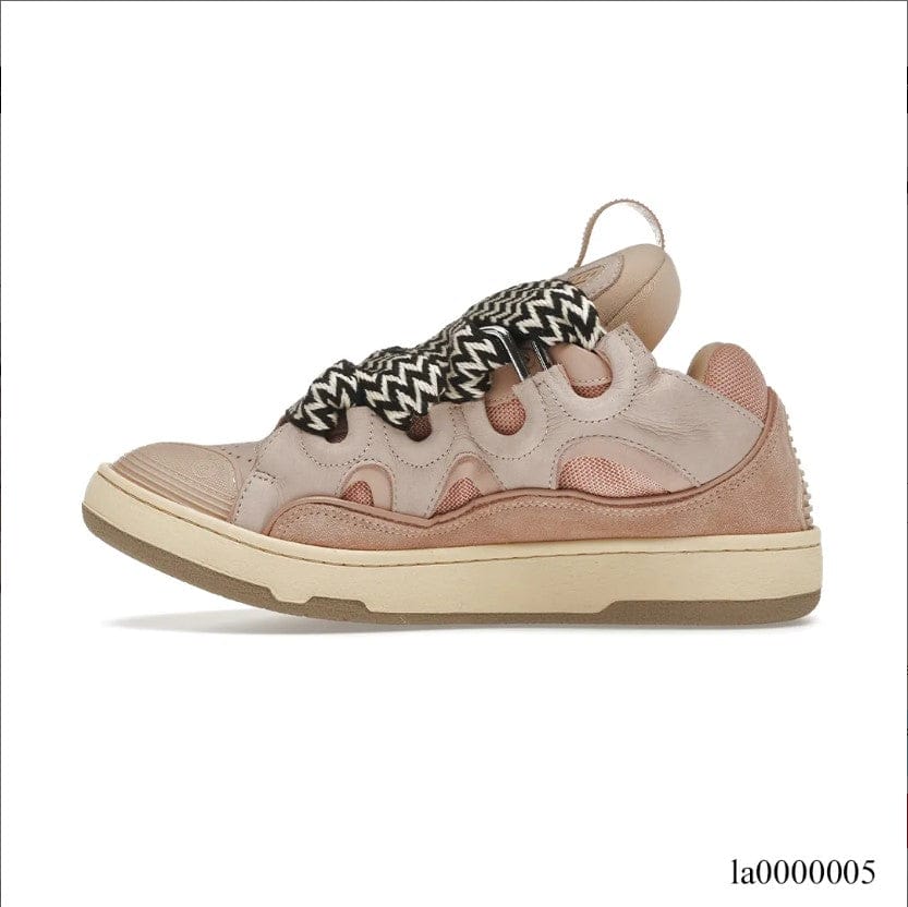 Lanvin Leather Curb Pink Shoes Sneakers – la0000005