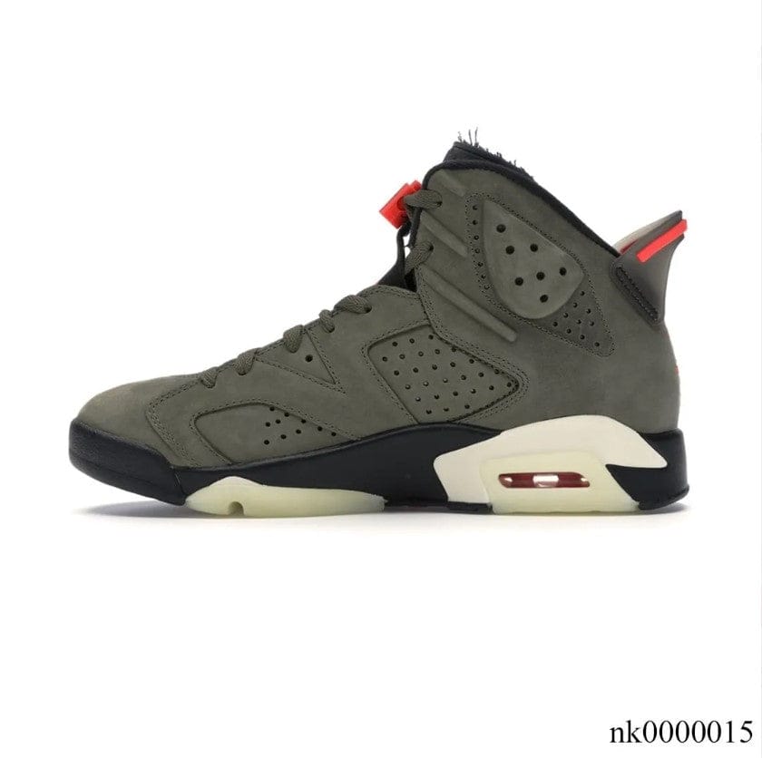Travis Scott x AJ 6 Olive Shoes Sneakers