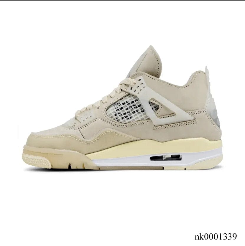 Off-White x Air Jordan 4 Sail Shoes Sneakers