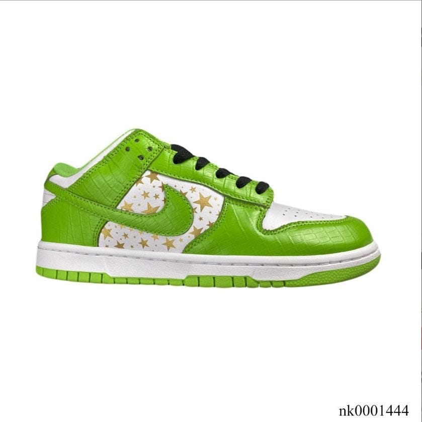 Nike SB Dunk Low White Green x Supreme Shoes Sneakers
