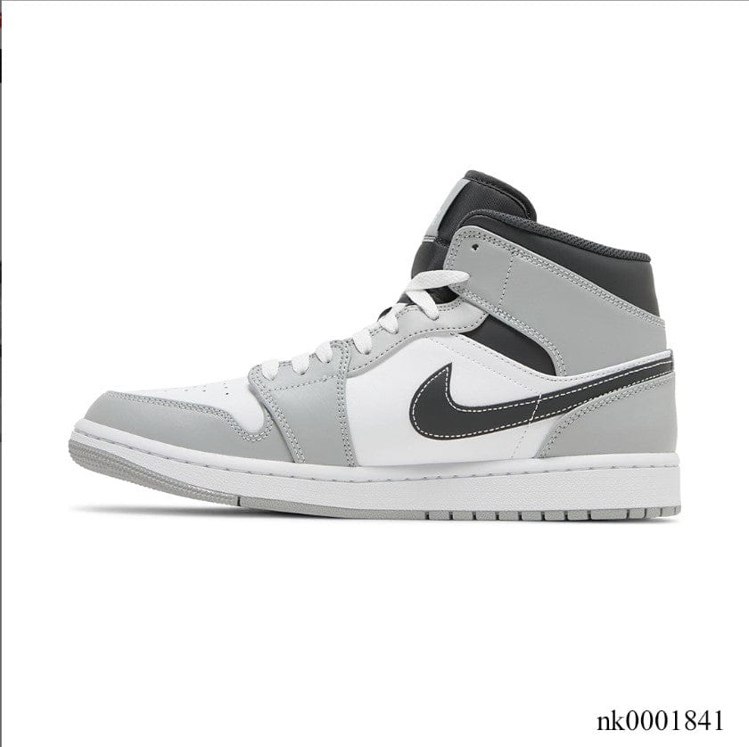 Air Jordan 1 Mid Light Smoke Grey Shoes Sneakers