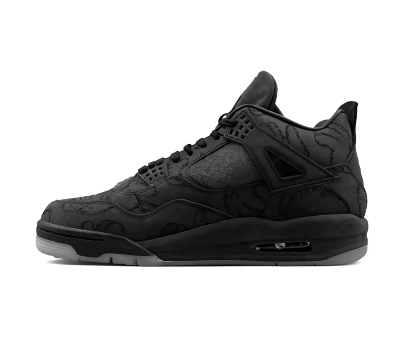 KAWS x AJ 4 Black Shoes Sneakers