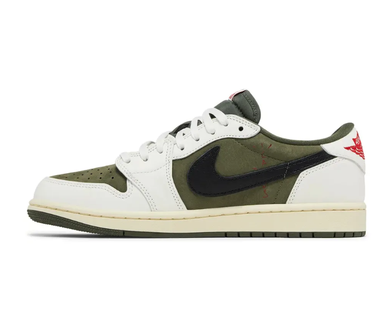 Travis Scott x AJ 1 Low Medium Olive Shoes Sneakers