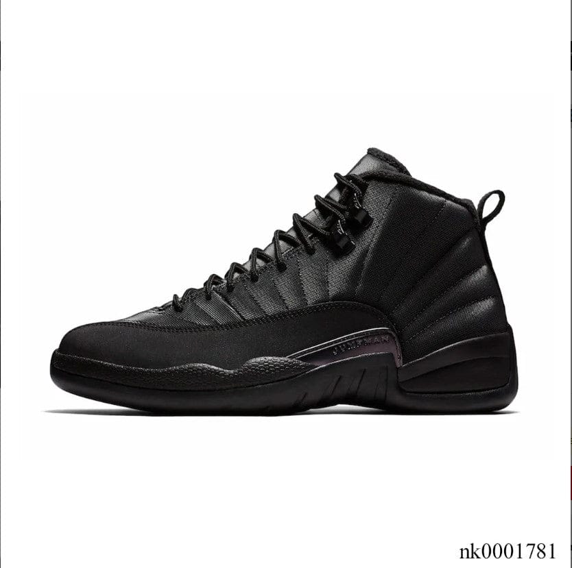 Air Jordan 12 Retro Winterized Triple Black Shoes Sneakers