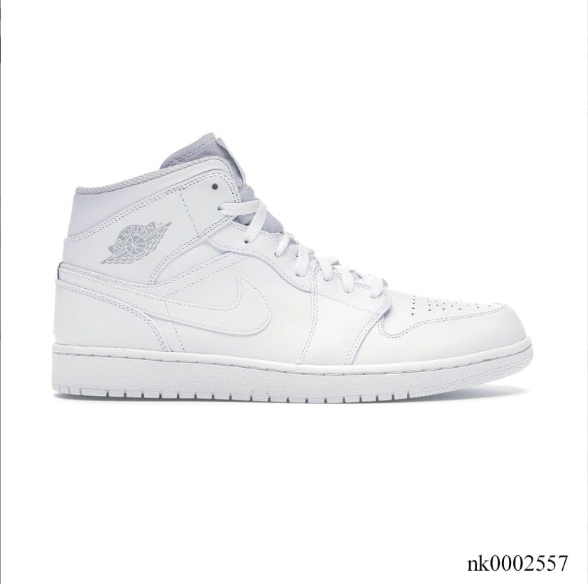 Air Jordan 1 Mid WhitePure Platinum Shoes Sneakers