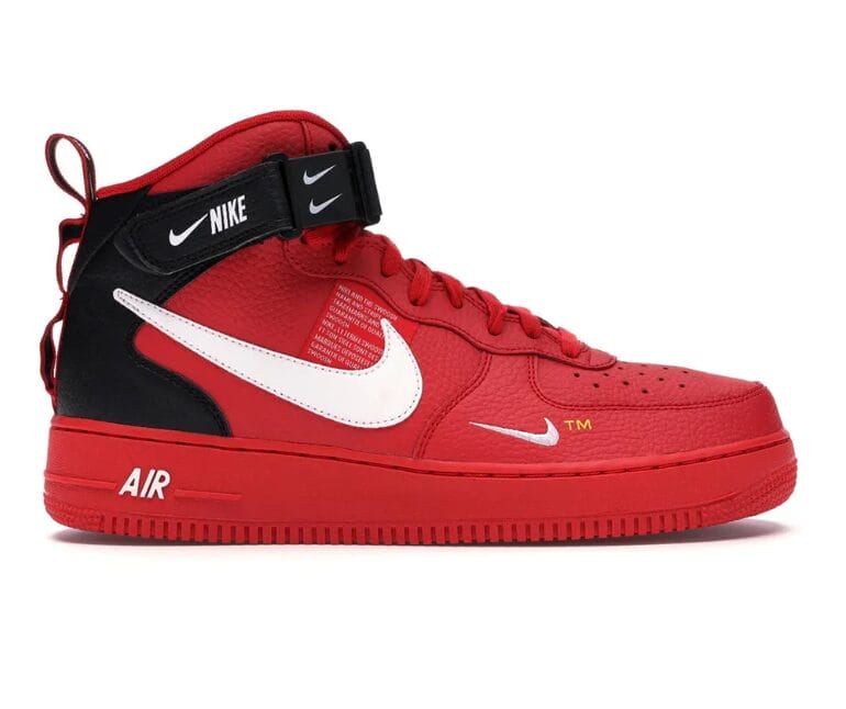Air Force 1 Mid Utility University Red Shoes Sneakers