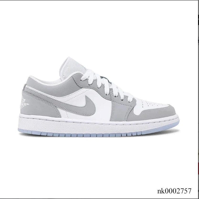 Air Jordan 1 Low White Wolf Grey Shoes Sneakers