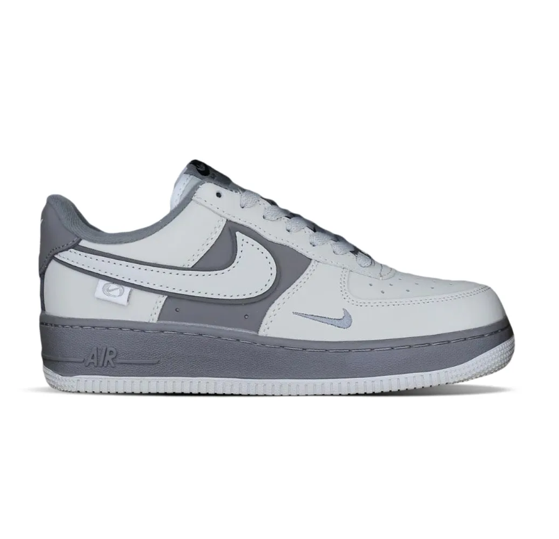 Air Force 1 Double White Grey Shadow Shoes Sneakers