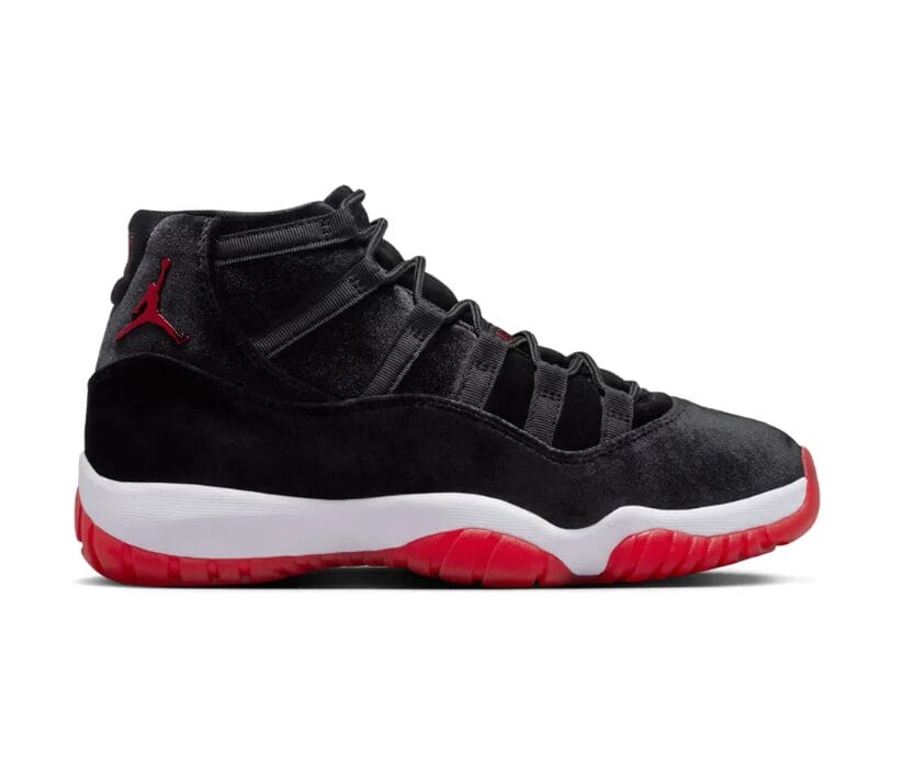 Air Jordan 11 Bred Velvet Shoes Sneakers
