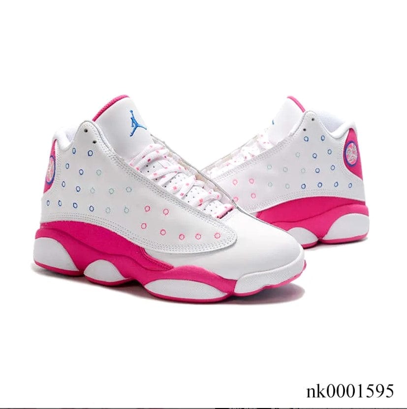 Air Jordan 13 White Pink Blue Shoes Sneakers