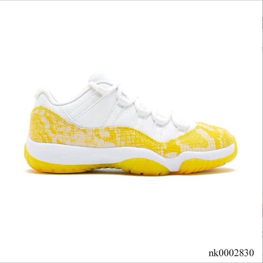 Air Jordan 11 Retro Low Tour Yellow Snakeskin Shoes Sneakers