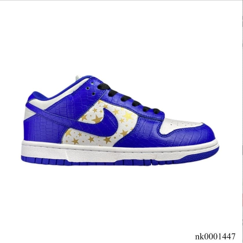 Nike SB Dunk Low White Blue x Supreme Shoes Sneakers