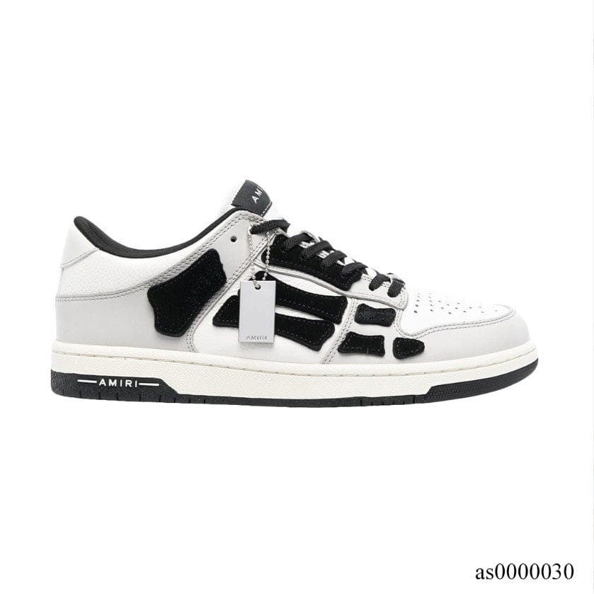 AMIRI Skel Top Low White Light Grey Black Shoes Sneakers