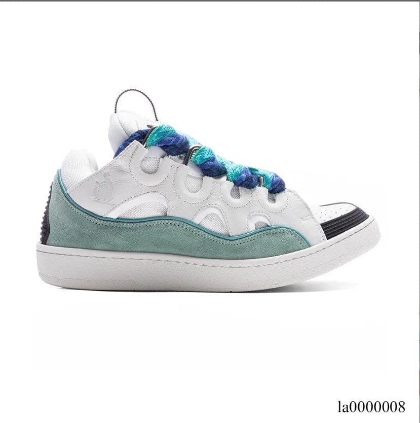Lanvin Curb Sneaker White Blue Shoes Sneakers – la0000008