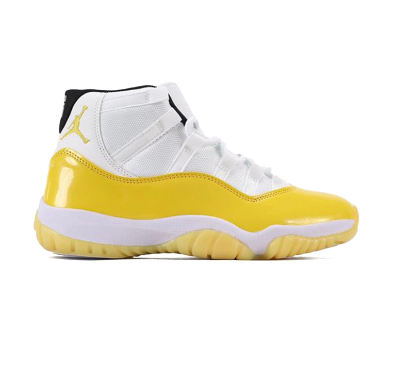 Air Jordan 11 White Yellow Shoes Sneakers