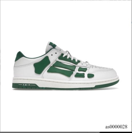 AMIRI Skel Top Low White Green Shoes Sneakers