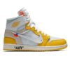OFF-WHITE x Air Jordan 1 High OG Canary Shoes Sneakers