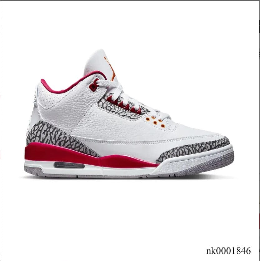 Air Jordan 3 Retro Cardinal Red Shoes Sneakers