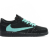 Travis Scott x AJ 1 Low Tiffany Black Phantom Shoes Sneakers