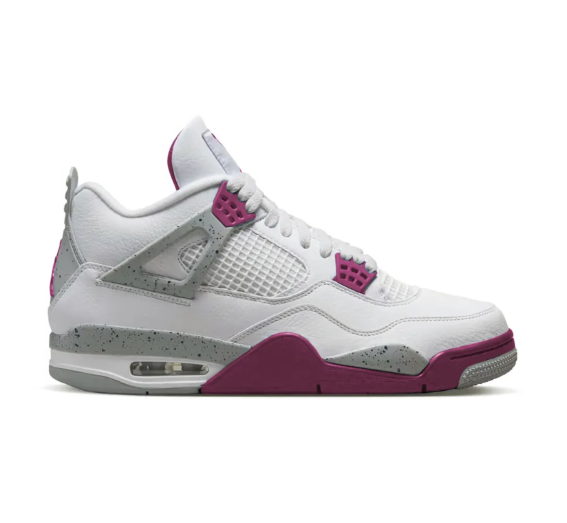 Air Jordan 4 White Purple Cement Shoes Sneakers