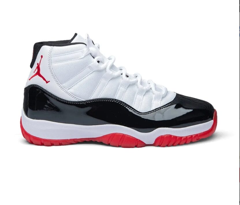 Air Jordan 11 Black White Red Shoes Sneaker
