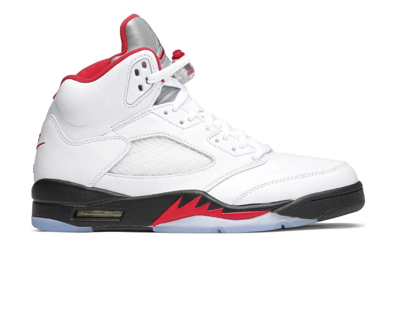 AJ 5 Fire Red Silver Tongue (2020) Shoes Sneakers